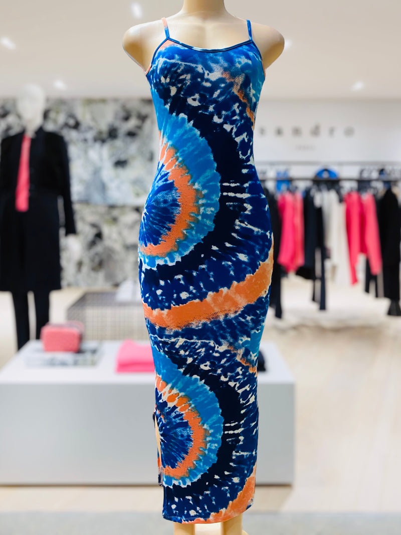 Volaré Fashion Essnce Multi Color Solid Cami Dress