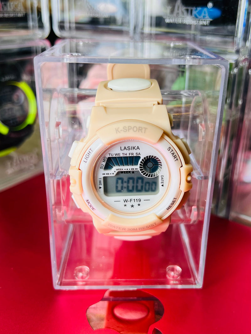 Bright Pink LASIKA K-Sport Digital Watch - Perfect for Active Lifestyles