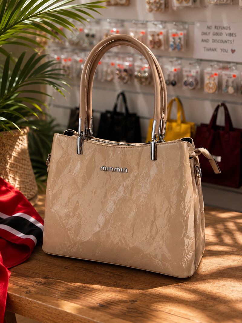 MinaMia Textured Everyday Tote Bag A073