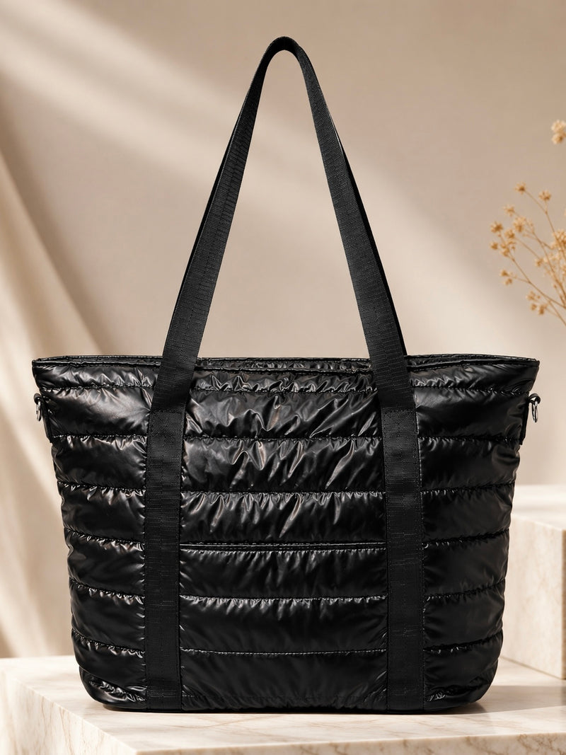 Cloud Carry Large Quilted Puffer Tote Bag A-058