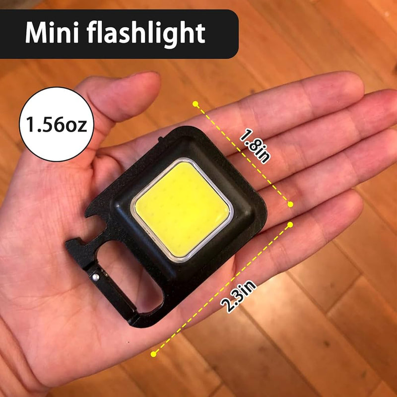 COB Single Pack Rechargeable Keychain Light - Compact & Powerful Illumination