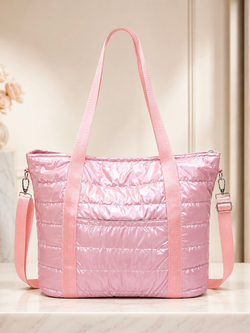Cloud Carry Large Quilted Puffer Tote Bag A-058