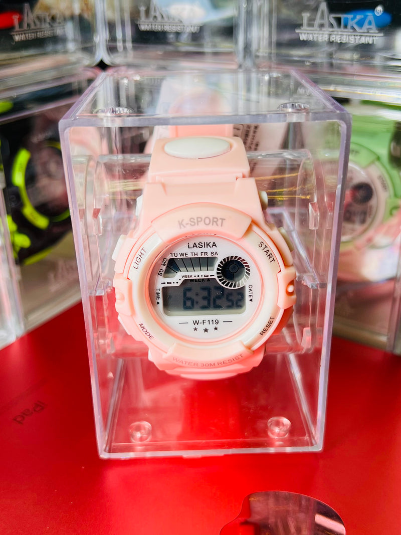 Bright Pink LASIKA K-Sport Digital Watch - Perfect for Active Lifestyles
