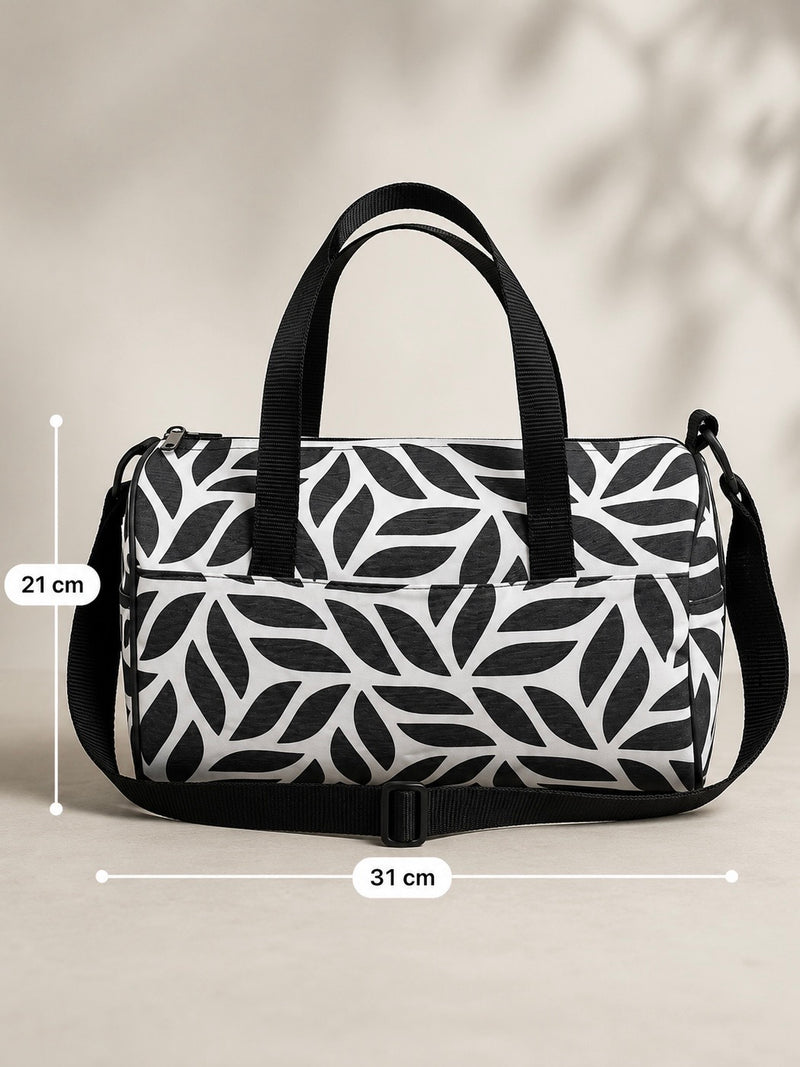 Printed Multi-Purpose Barrel Duffel Bag
