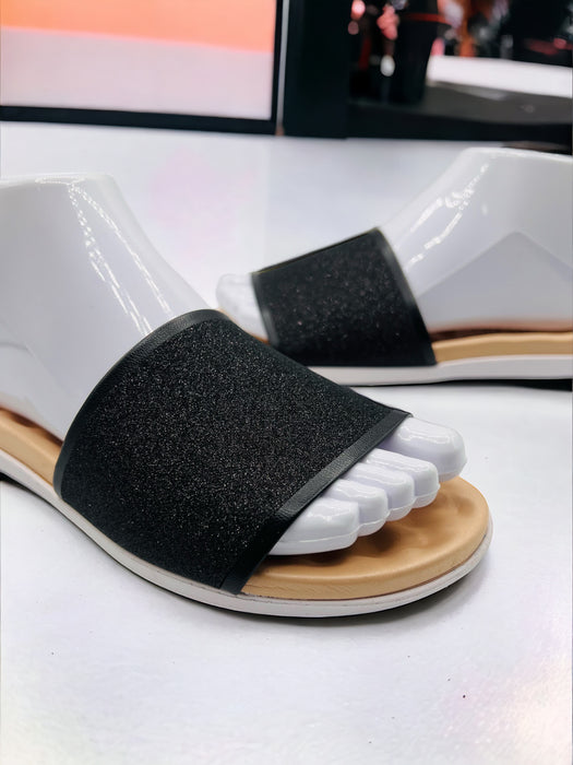 Beira Rio Ladies Comfort Shiny-Strap Slides
