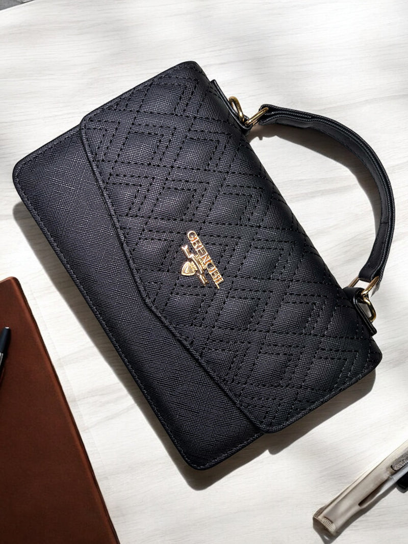 Grenobli Elegant 3 Piece Diamond-Quilted Handbag Set D9312