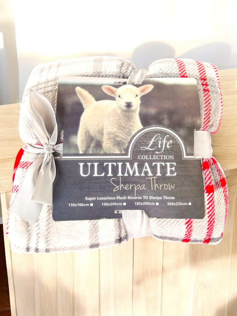 Ultimate Super King Sherpa Throw Blanket – Ultra-Soft, Warm & Cozy Comfort