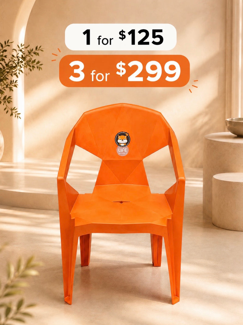 Modern Plastic Arm Chair MPAC125