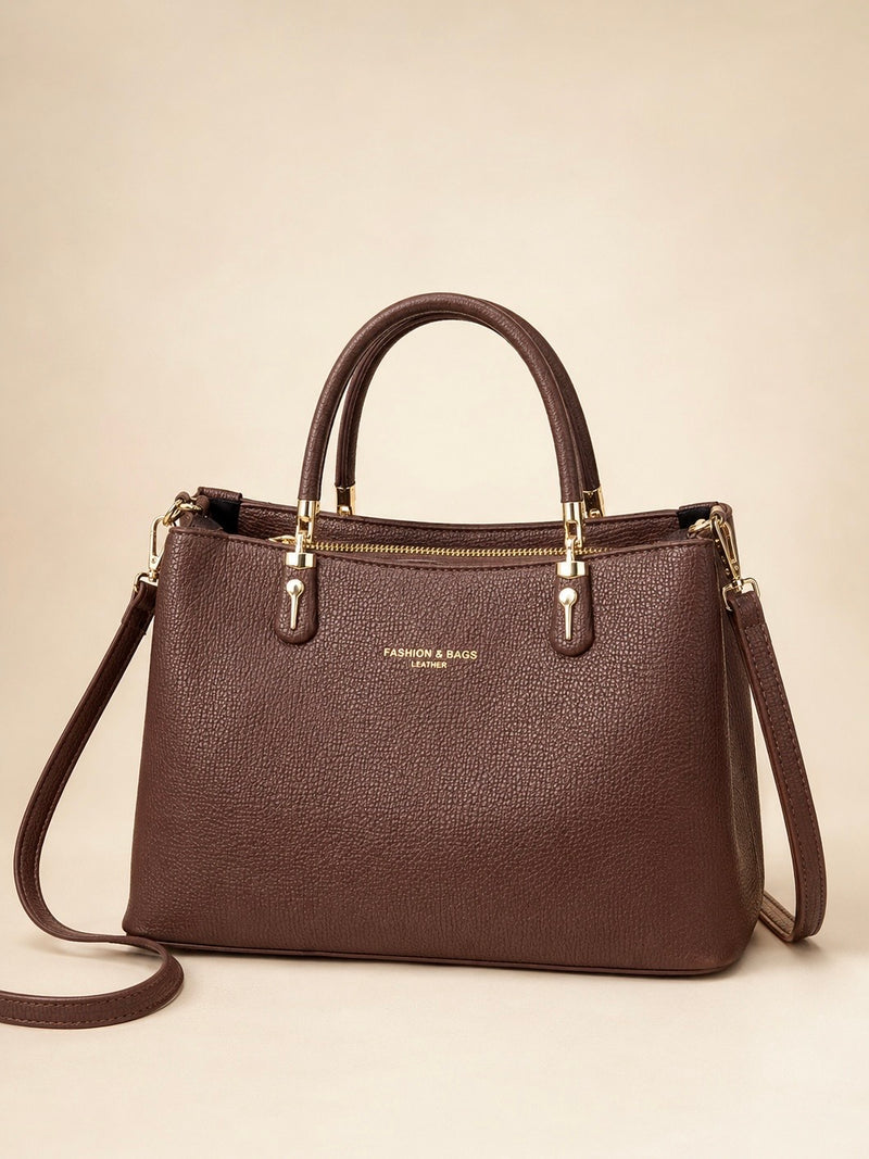 Executive Elegance 3-Compartment Handbag A-070