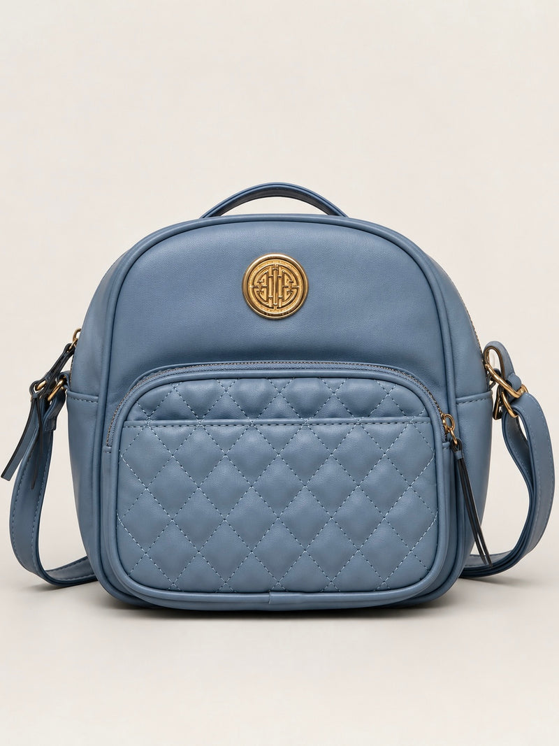 Rose Quilted Charm Backpack – Casual Luxe for Everyday E60-15