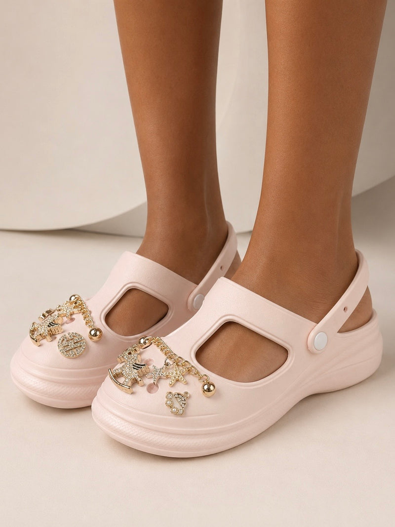 Charm Pop Comfort Clog Sandals A-050