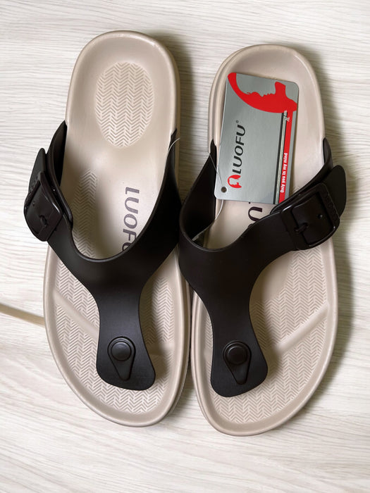 LUOFU Buckled Slide Sandals