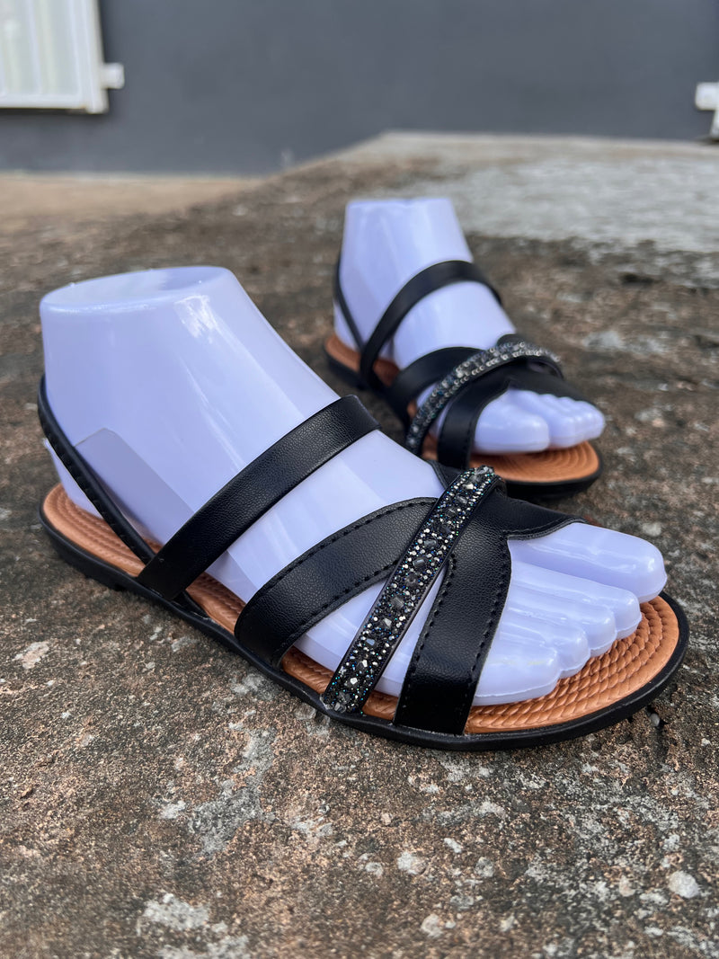 Moleca Radiance Comfort Sandals – Shimmering Straps for Stylish Comfort