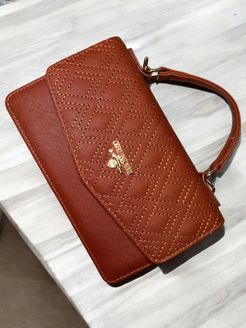 Grenobli Elegant 3 Piece Diamond-Quilted Handbag Set D9312