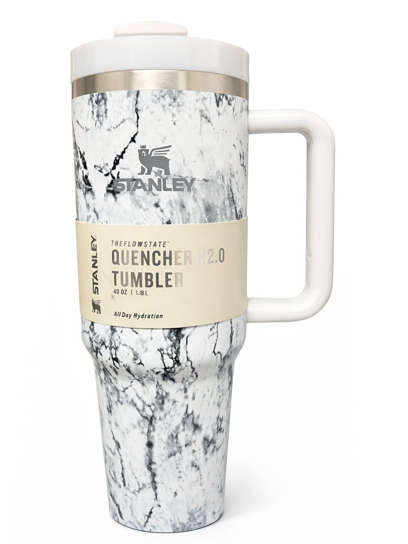 Stanley Quencher H2.0 40oz Marble-Flow Tumbler with Handle 1018-2