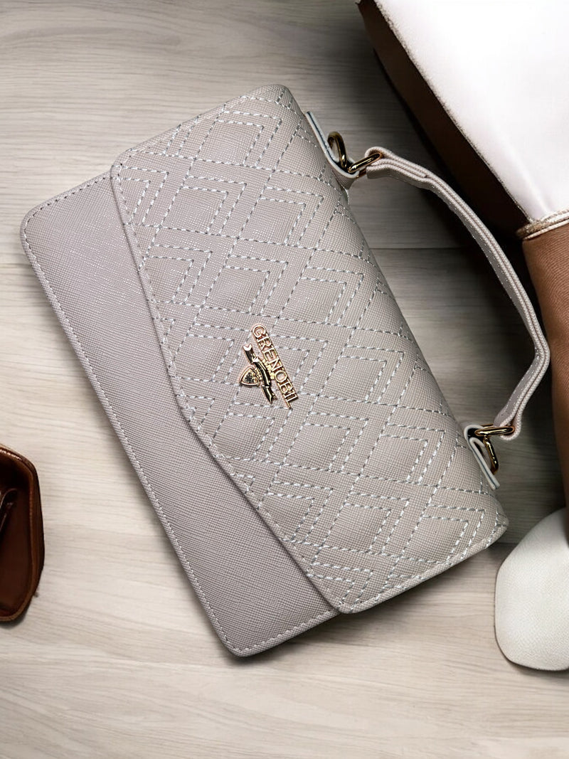 Grenobli Elegant 3 Piece Diamond-Quilted Handbag Set D9312