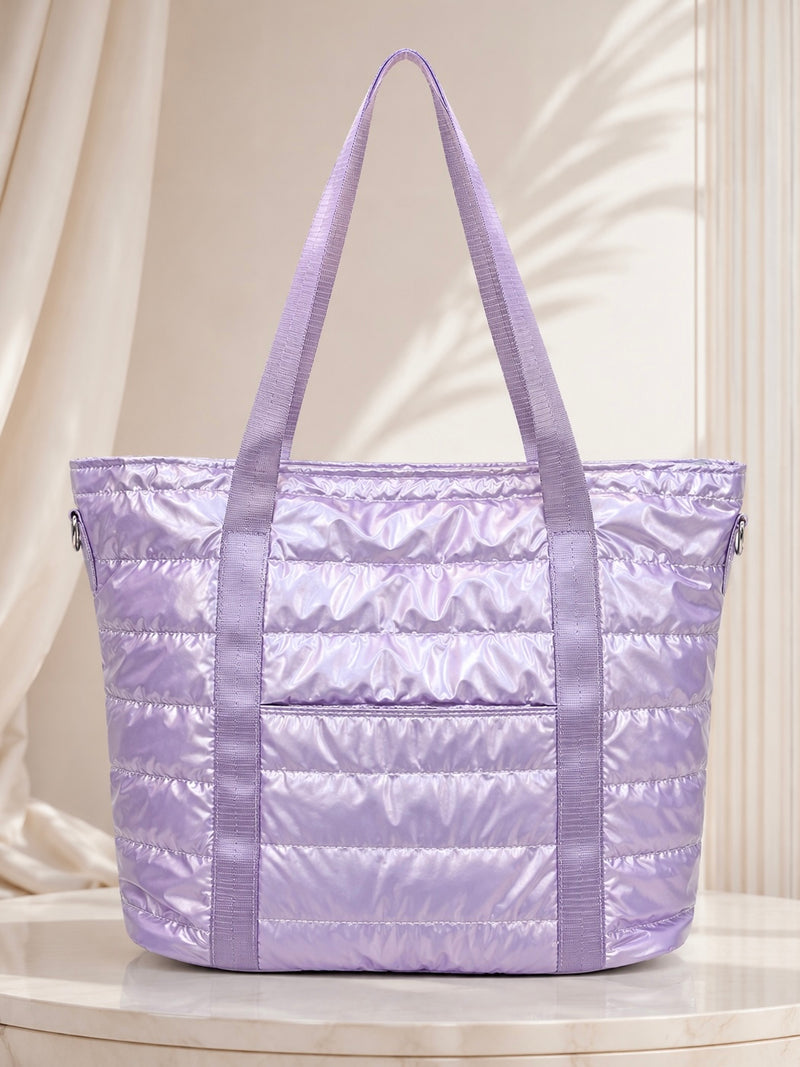 Cloud Carry Large Quilted Puffer Tote Bag A-058