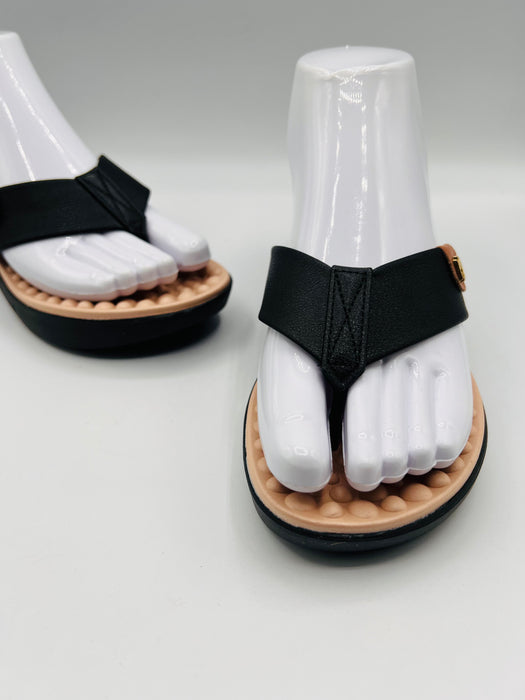 Modare Ladies Comfort Thick Textured Sole Slippers