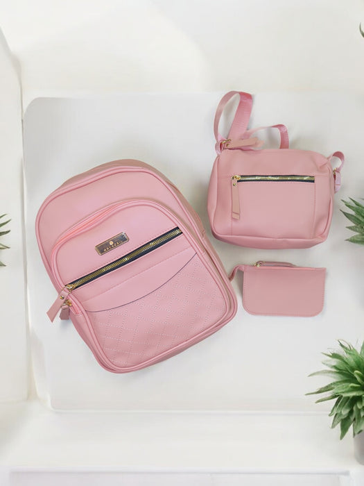 3-Piece Elegant Essentials 3-in-1 Backpack Set