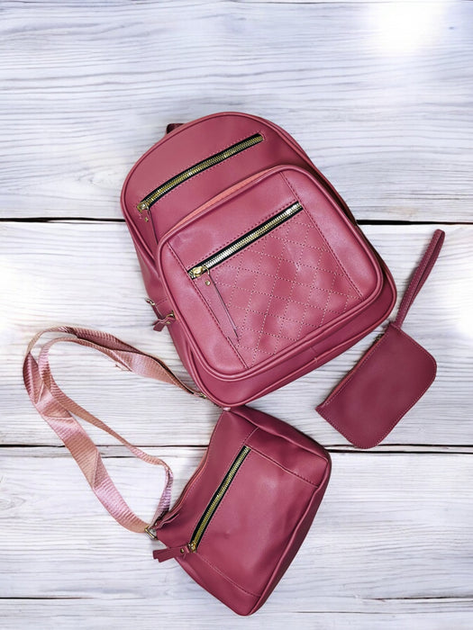 Classic 3-in-1 Backpack and Pouch Set A-0431