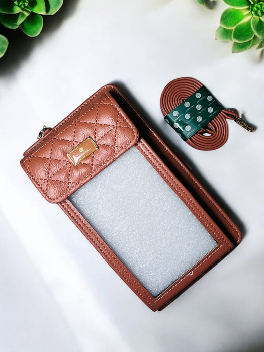 Elegant Quilted Touchscreen Crossbody Bag