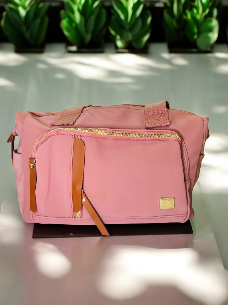 Casual Tote Bag with Front Pocket and Canvas Handles B-0231