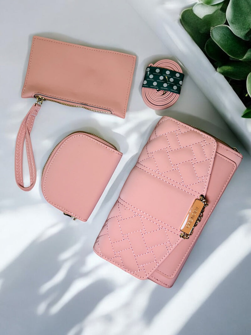 Grenobil Quilted Caramel Wallet D-9224