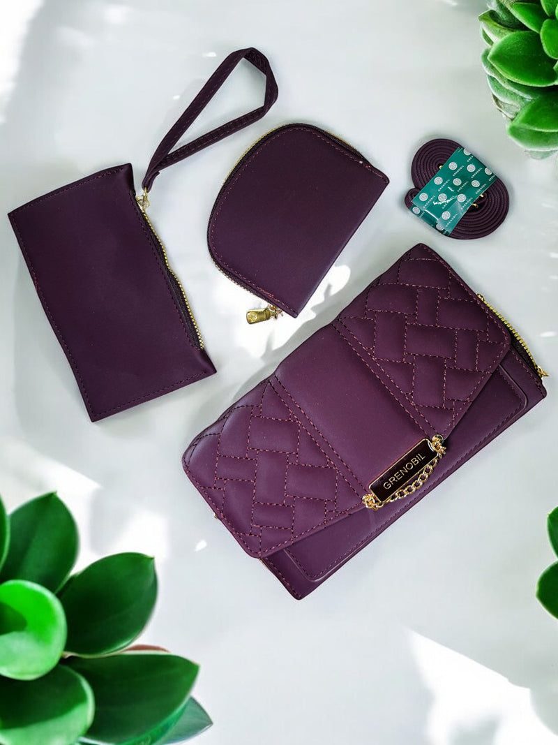 Grenobil Quilted Caramel Wallet D-9224