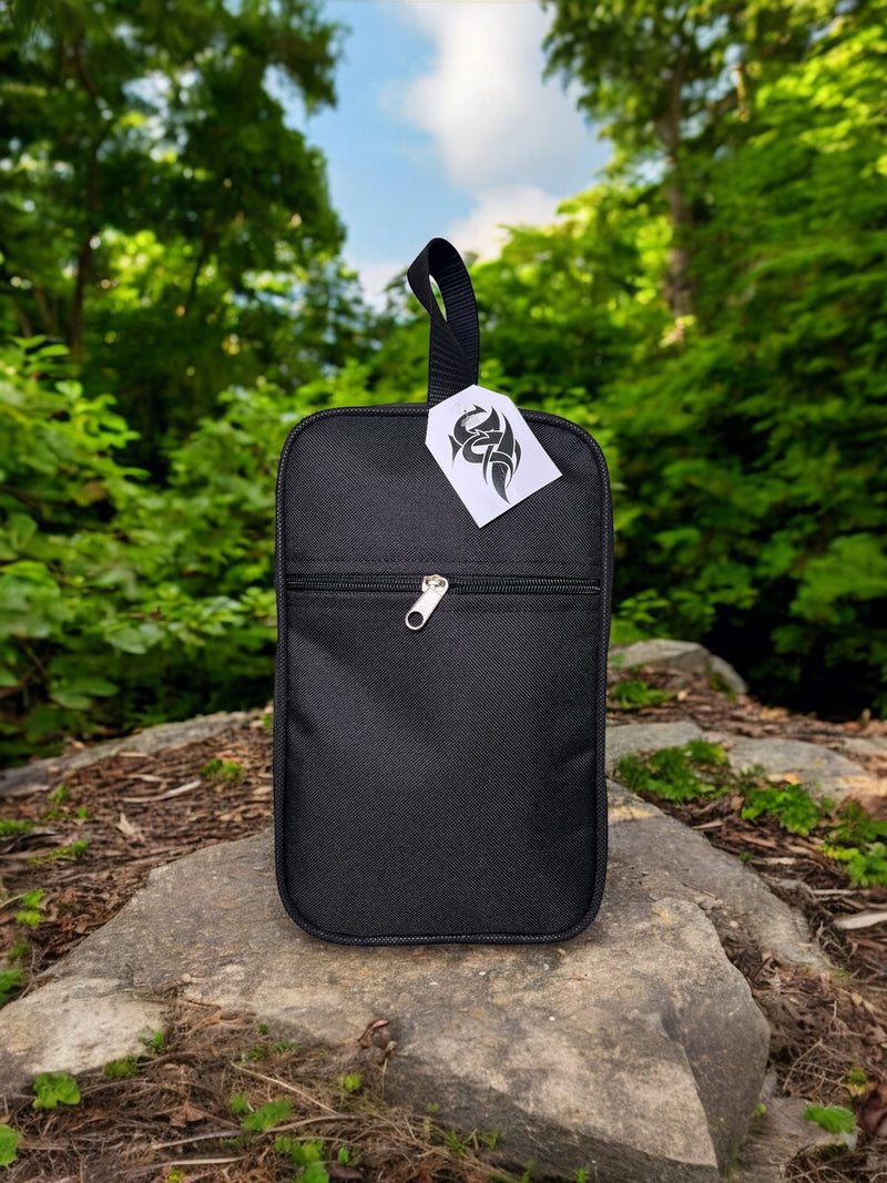 Classic Black Zip-Up Canticle Bag Organizer Pouch