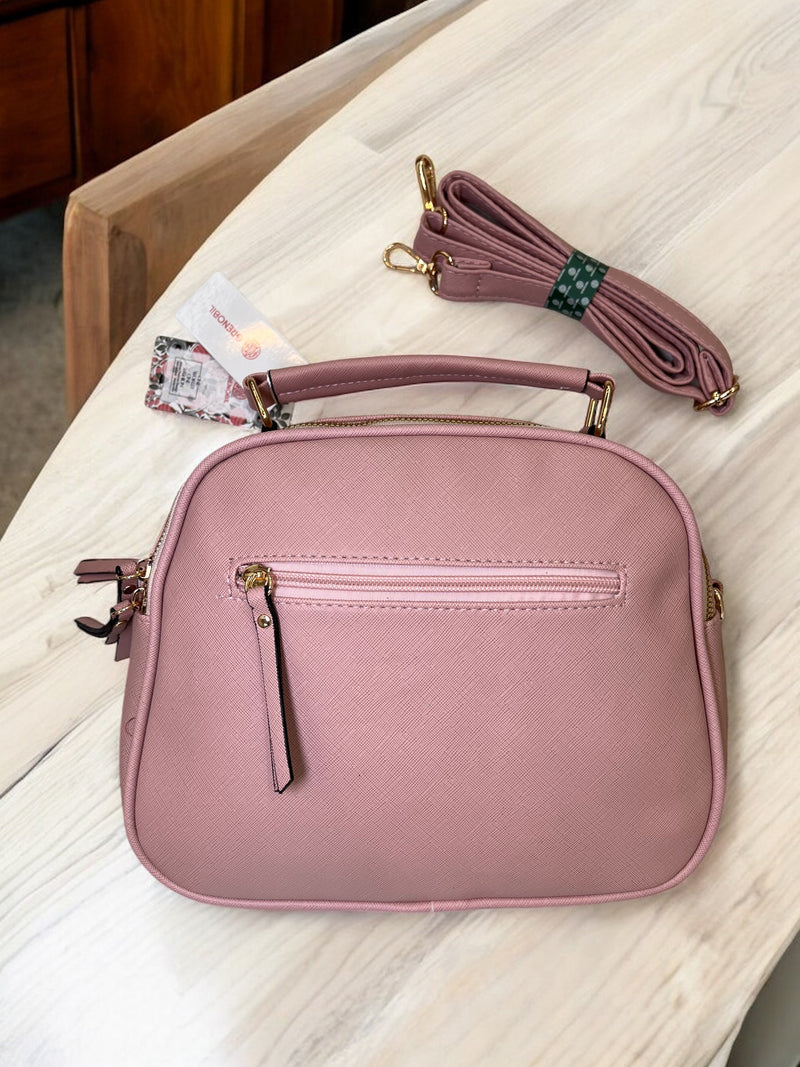 Chic Elegance - Grenobil Handbag with Gold Accents