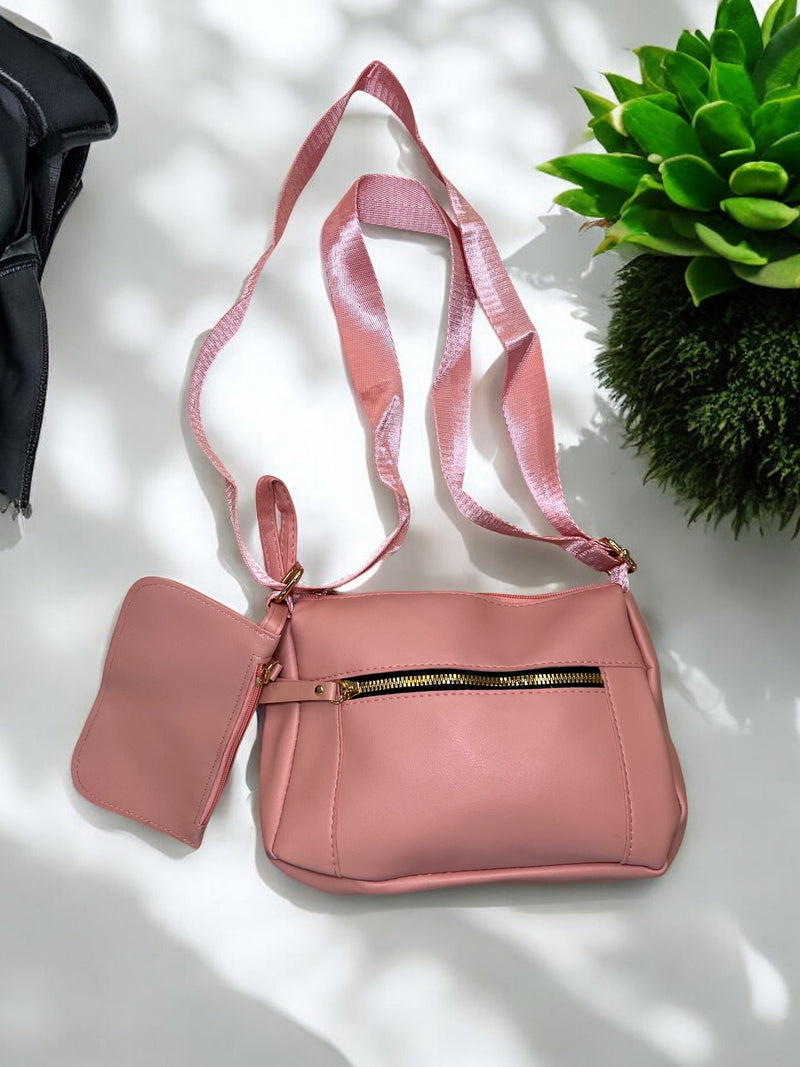 3-Piece Backpack, Shoulder Bag, and Pouch Set A0973