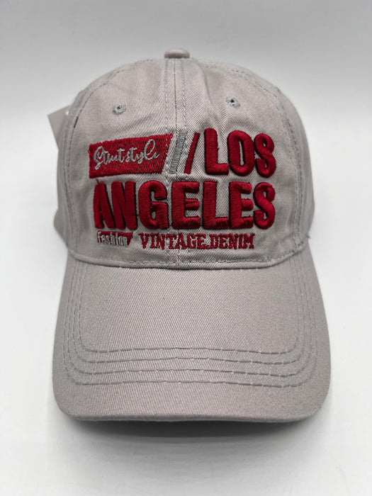 Street Style Los Angeles Fashion Vintage.Denim Caps