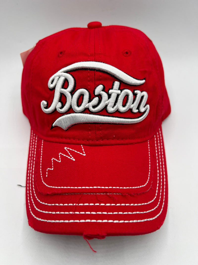 Boston Street Stitched Design Caps
