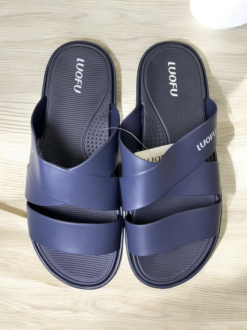 LUOFU Double-Band Slip-On Sandals