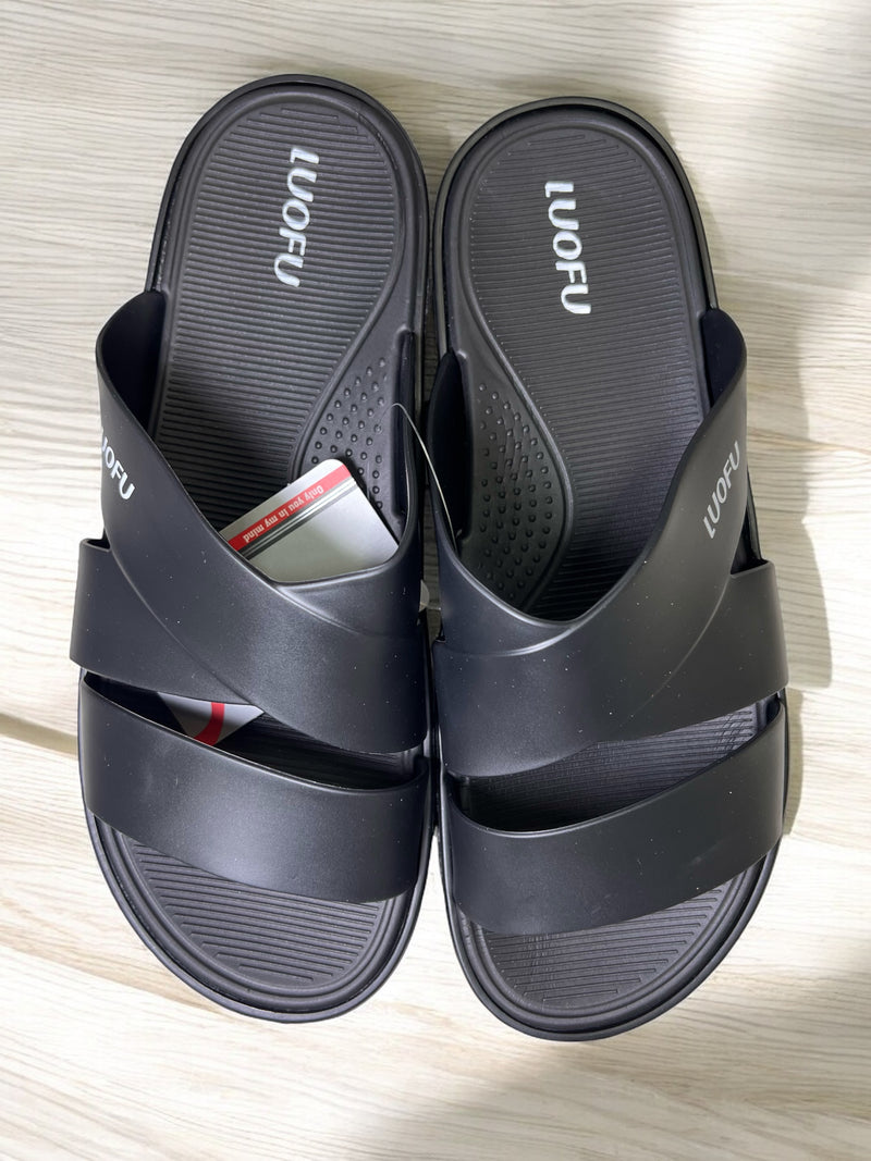 LUOFU Double-Band Slip-On Sandals