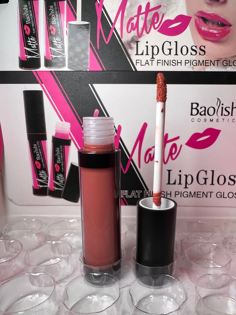 Baolishi Matte Lip Gloss - Flat Finish Pigment Perfection