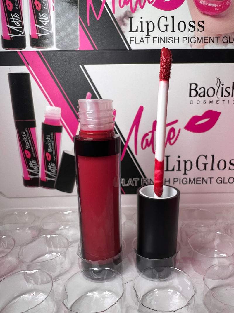 Baolishi Matte Lip Gloss - Flat Finish Pigment Perfection