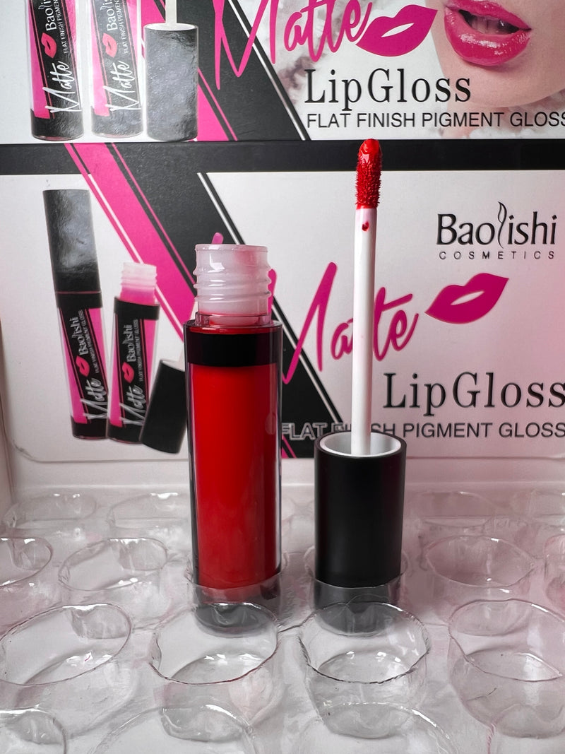 Baolishi Matte Lip Gloss - Flat Finish Pigment Perfection