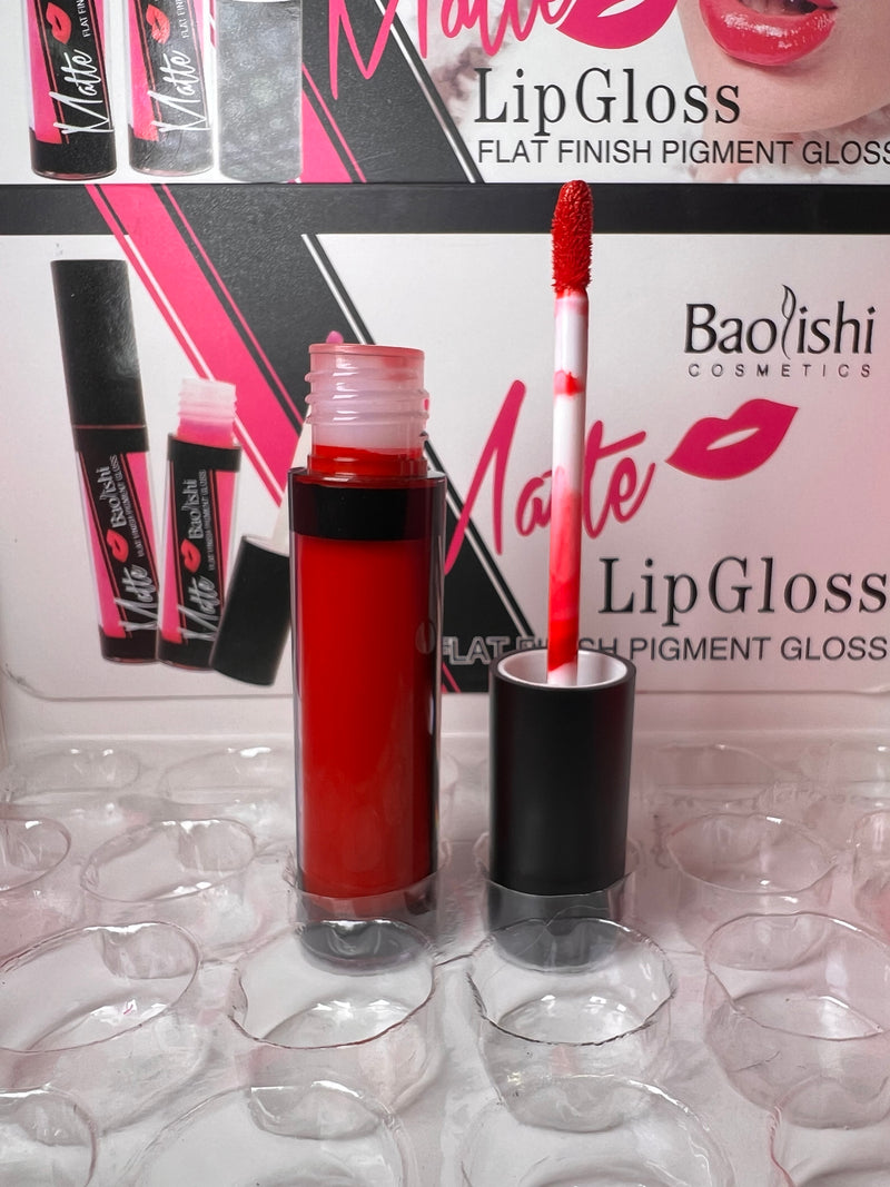 Baolishi Matte Lip Gloss - Flat Finish Pigment Perfection