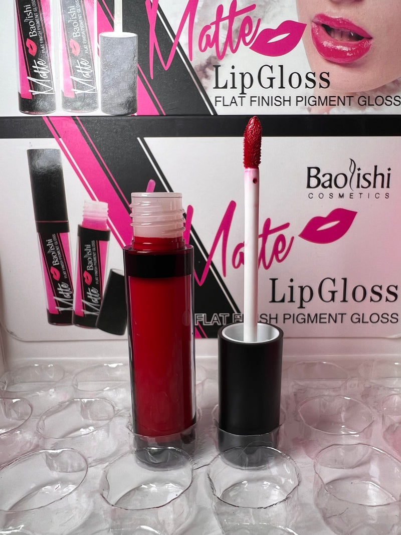 Baolishi Matte Lip Gloss - Flat Finish Pigment Perfection