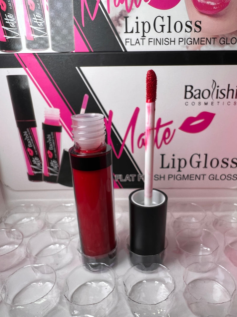 Baolishi Matte Lip Gloss - Flat Finish Pigment Perfection
