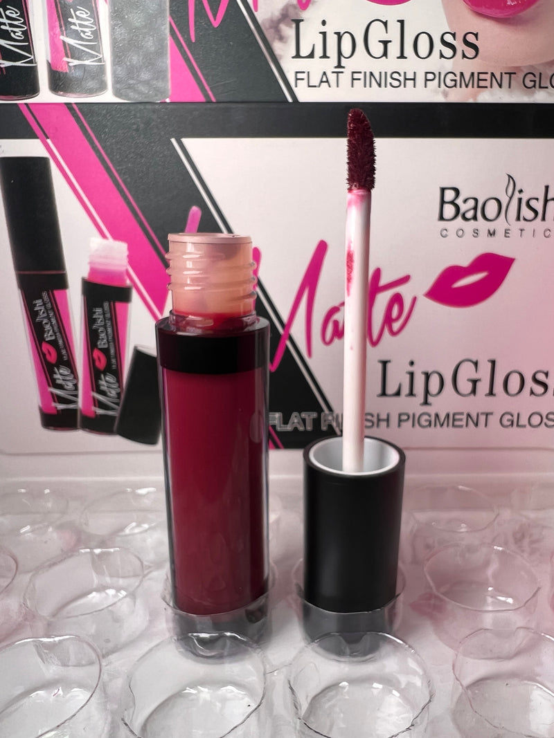 Baolishi Matte Lip Gloss - Flat Finish Pigment Perfection