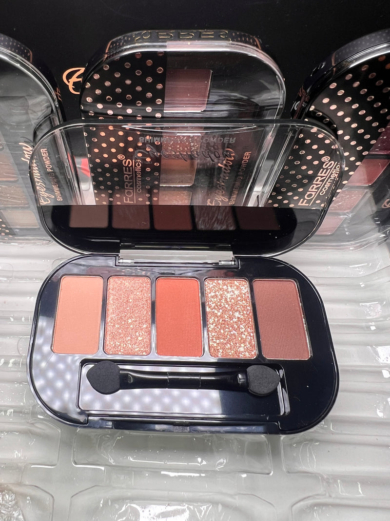 Farres Cosmetics Shimmer Eyeshadow Palette - Glittering Perfection