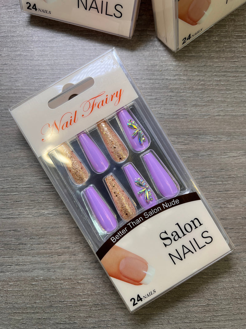 Nail Fairy Glamorous Press-On Nails - 24 Piece Set