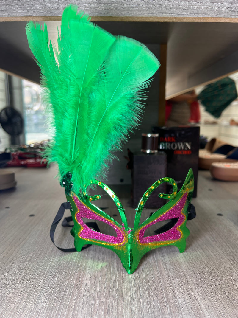 Mystical Carnival Butterfly Feather Masquerade Mask
