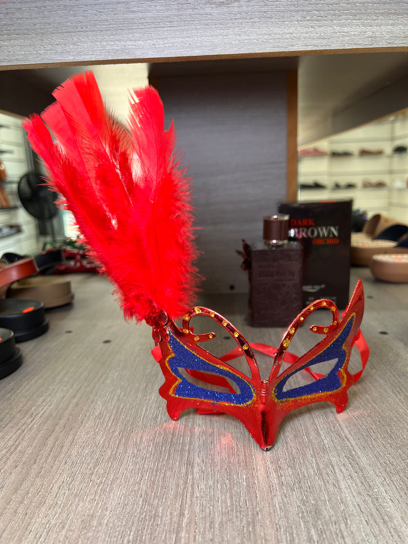 Mystical Carnival Butterfly Feather Masquerade Mask
