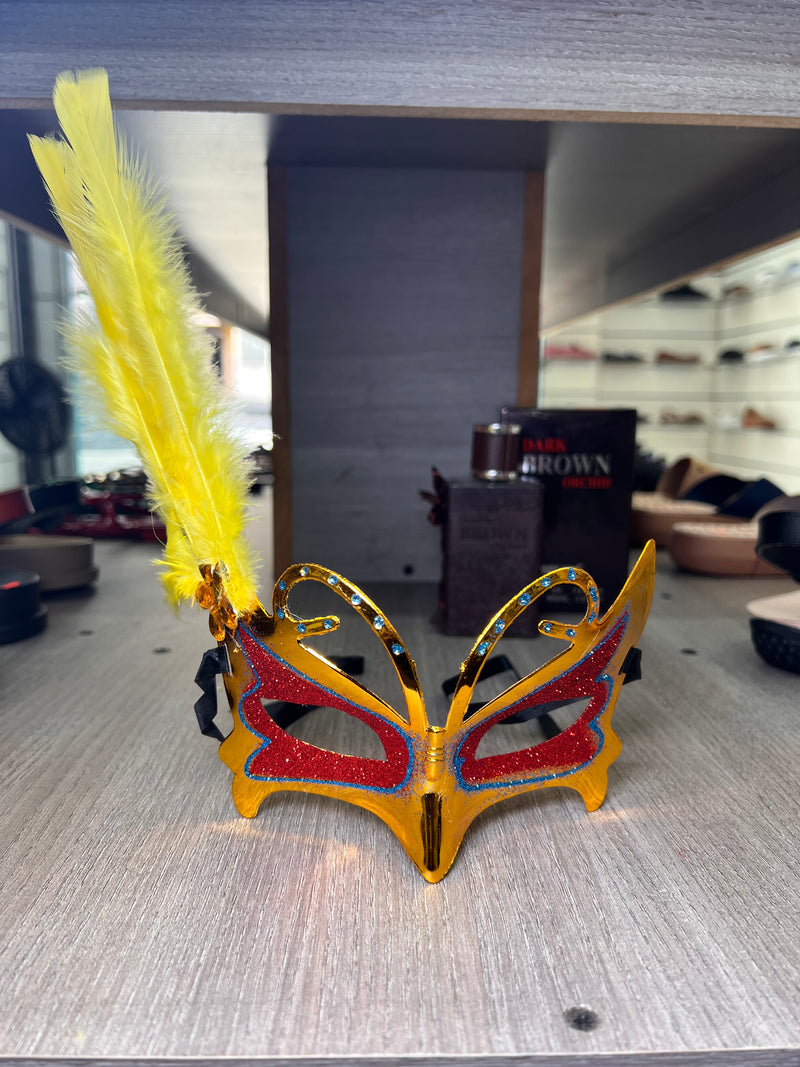 Mystical Carnival Butterfly Feather Masquerade Mask