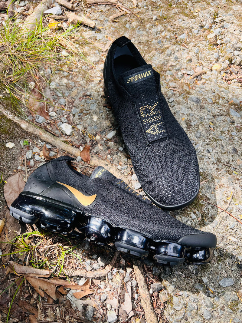 Nike Vapormax Gold Rush Slip-On Knit Sneakers
