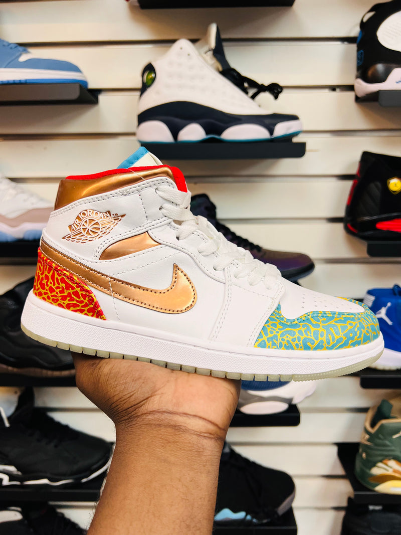 Air Jordan 1 Mid “Mighty Swooshers” - Multicolor Mashup