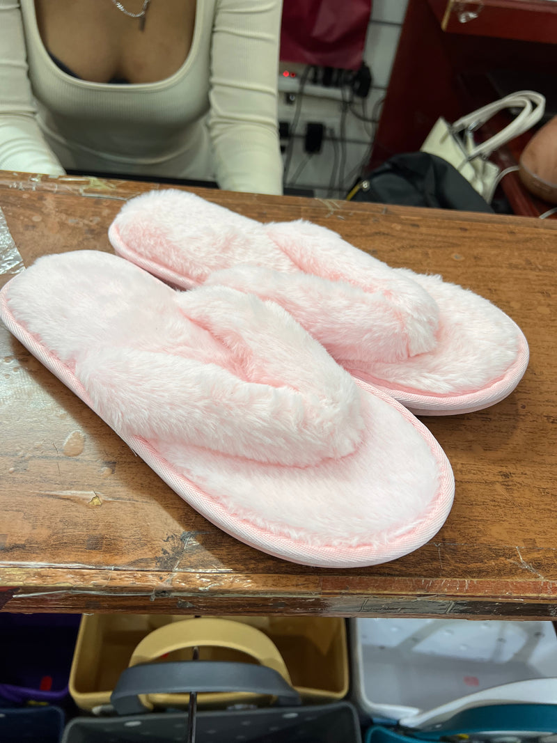 Cloudy Cozy Fluffy Cross-Band Bedroom Slippers A-096